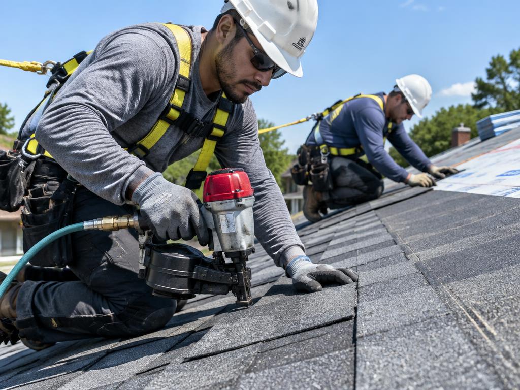 Demonstration image: Asphalt Shingle Installation