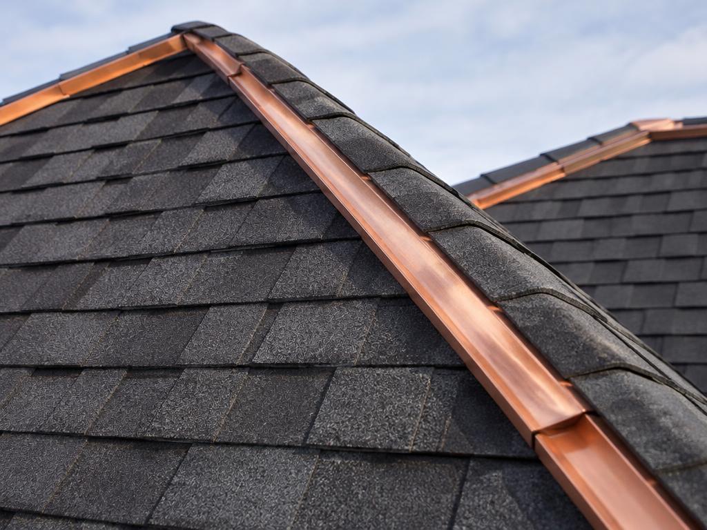 Demonstration image: Ridge & Flashing Detail